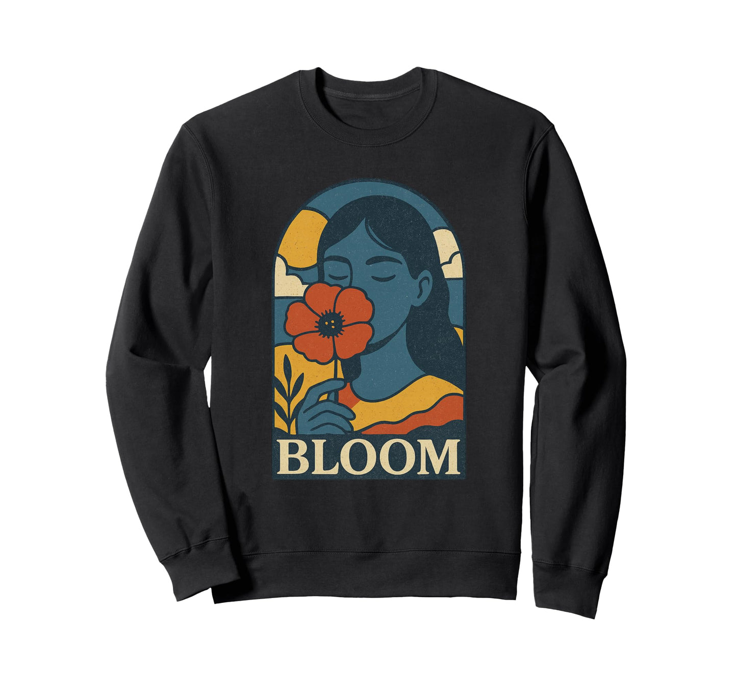 Bloom Boho Retreat Yoga Meditation Sweatshirt - Streetwear Style Men Women - T-Shirt, Sweatshirt, Hoodie