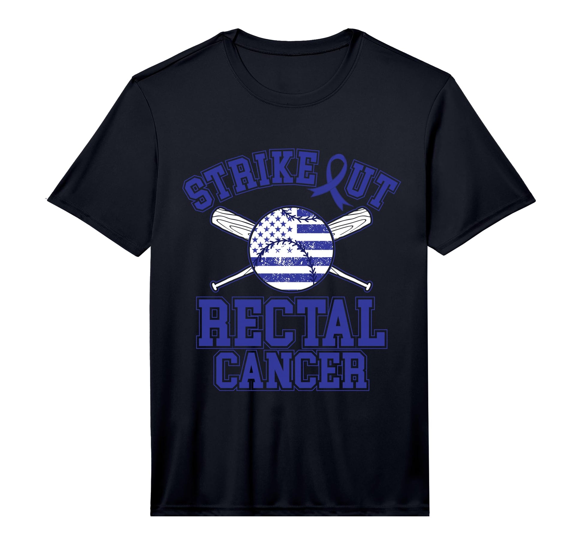 Mens American Flag Strikeout Rectal T-Shirt - Graphic Print Men Women - T-Shirt, Sweatshirt, Hoodie