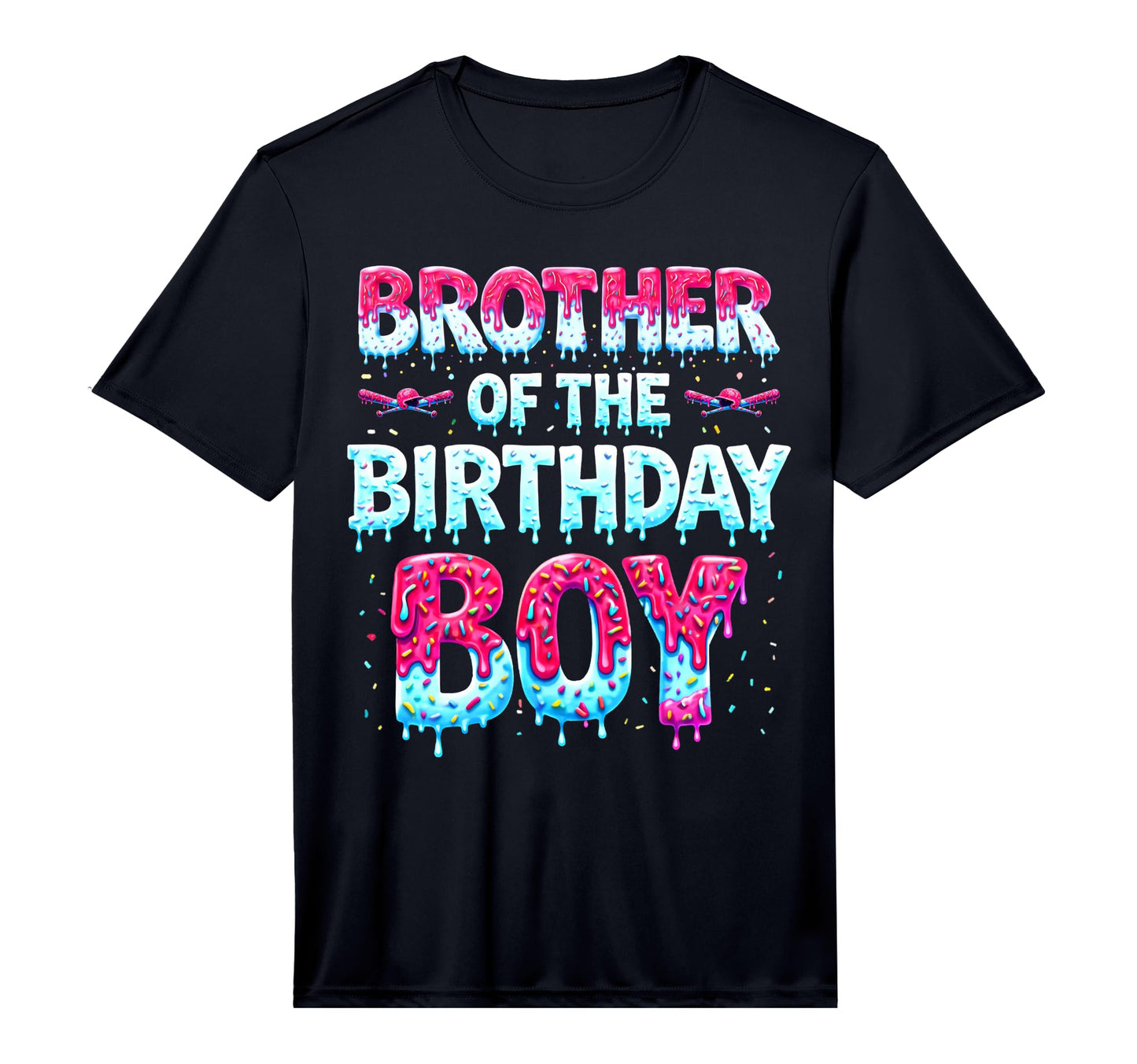 Brother Birthday Ice Cream Baseball T-Shirt - Minimalist Print Unisex - T-Shirt, Sweatshirt, Hoodie