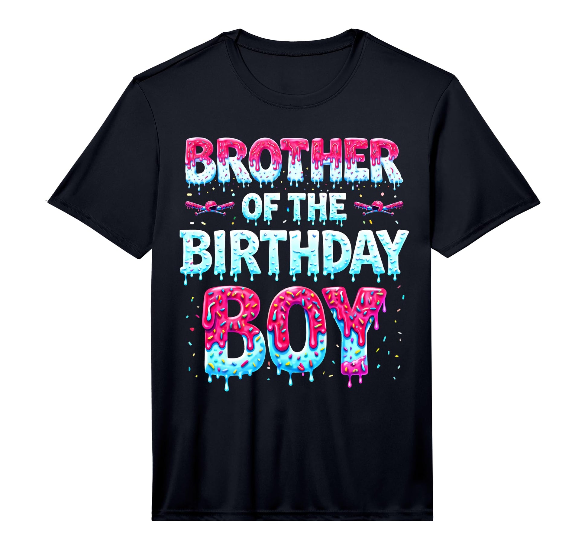 Brother Birthday Ice Cream Baseball T-Shirt - Minimalist Print Unisex - T-Shirt, Sweatshirt, Hoodie