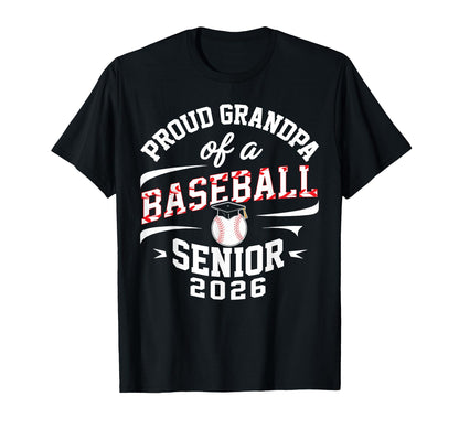 Proud Grandpa 2026 Baseball Senior T-Shirt - Streetwear Style for Adults - T-Shirt, Sweatshirt, Hoodie