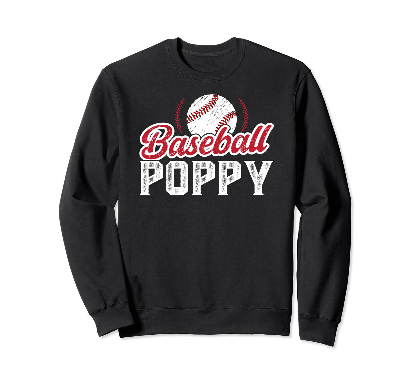 Baseball Poppy Proud Poppy Sweatshirt - Custom Art Print Men Women - T-Shirt, Sweatshirt, Hoodie