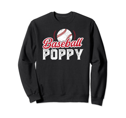 Baseball Poppy Proud Poppy Sweatshirt - Custom Art Print Men Women - T-Shirt, Sweatshirt, Hoodie