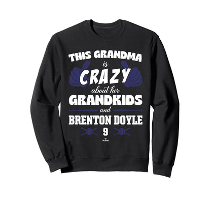 Grandma Crazy Brenton Doyle Sweatshirt - Casual Everyday Wear for Adults - T-Shirt, Sweatshirt, Hoodie