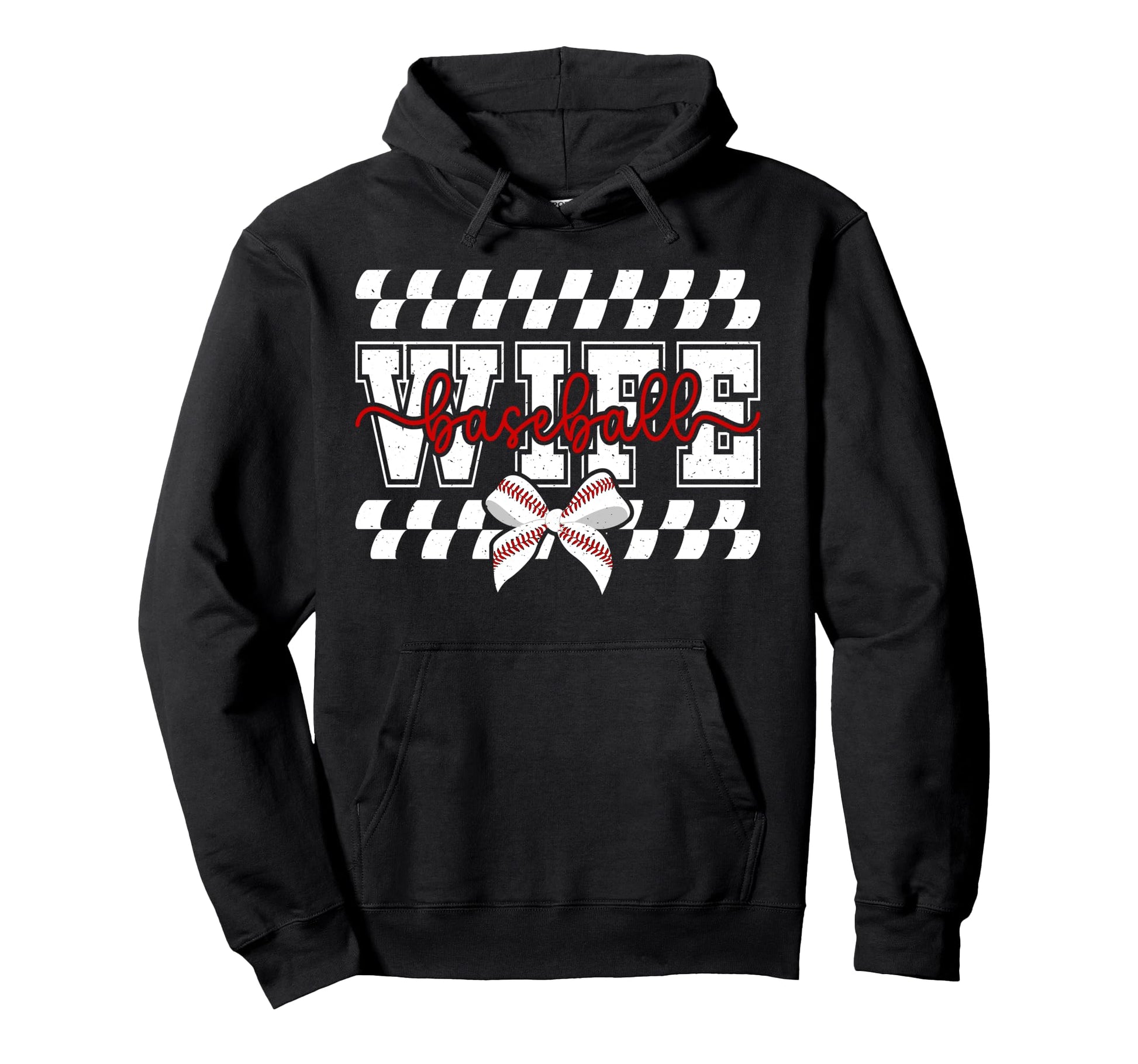 Baseball Wife Coquette Wife Baseball Hoodie - Custom Art Print Men Women - T-Shirt, Sweatshirt, Hoodie