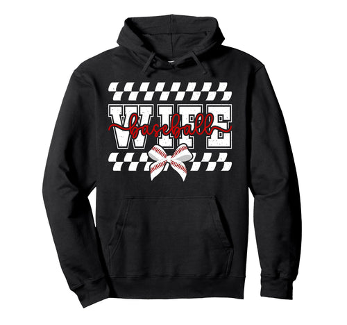 Baseball Wife Coquette Wife Baseball Hoodie - Custom Art Print Men Women - T-Shirt, Sweatshirt, Hoodie