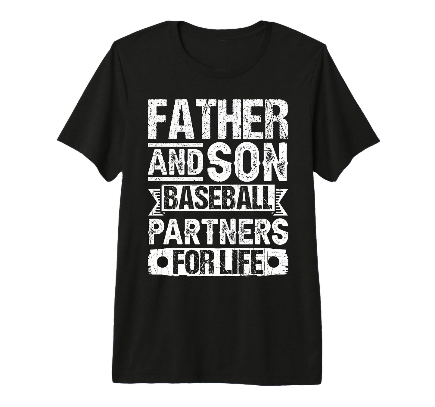 Mens Father Son Baseball Partners T-Shirt - Fun Novelty Design for Adults - T-Shirt, Sweatshirt, Hoodie