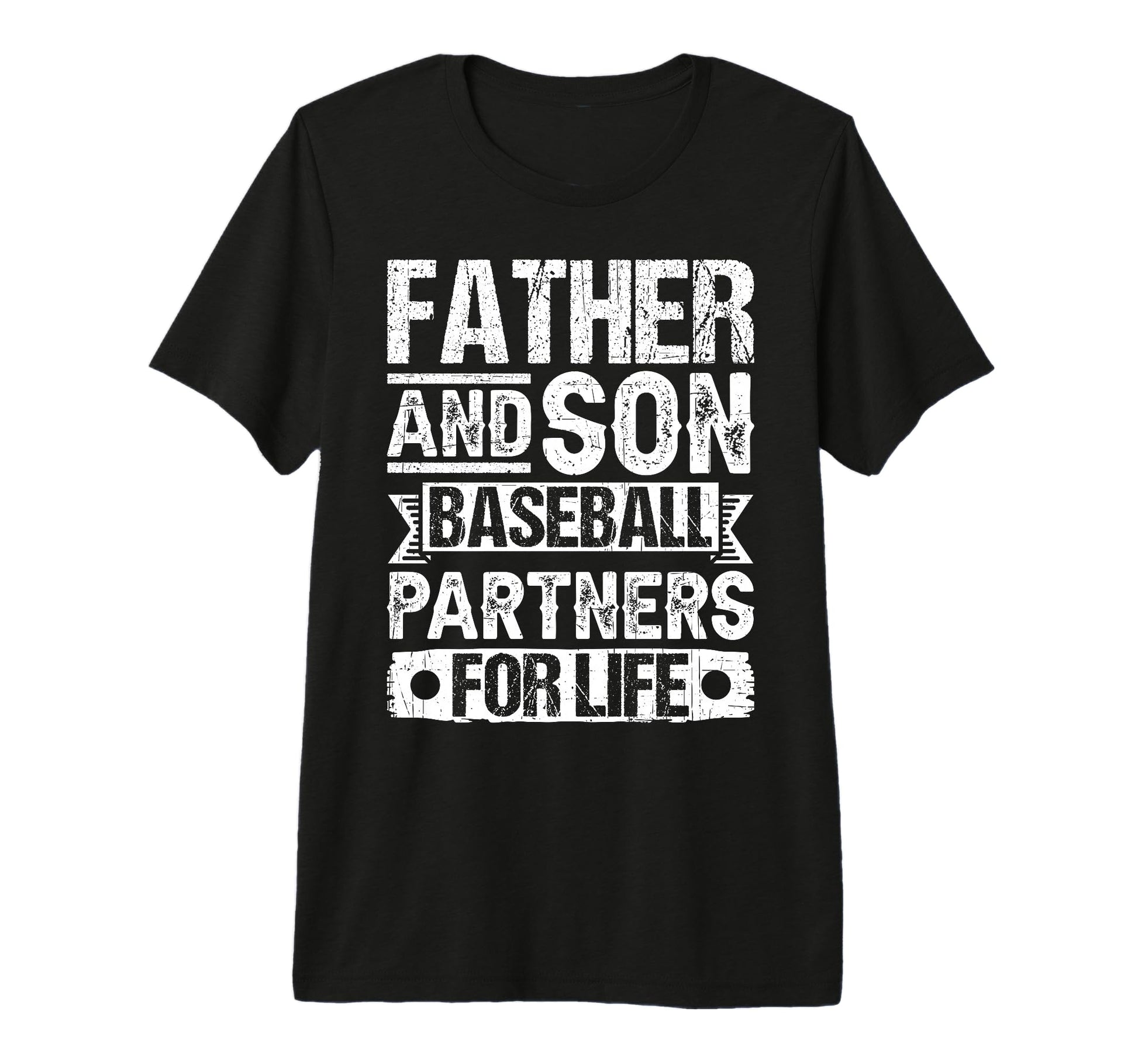 Mens Father Son Baseball Partners T-Shirt - Fun Novelty Design for Adults - T-Shirt, Sweatshirt, Hoodie