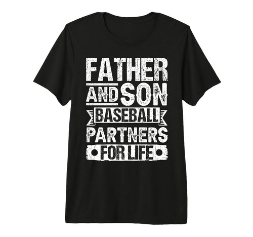 Mens Father Son Baseball Partners T-Shirt - Fun Novelty Design for Adults - T-Shirt, Sweatshirt, Hoodie
