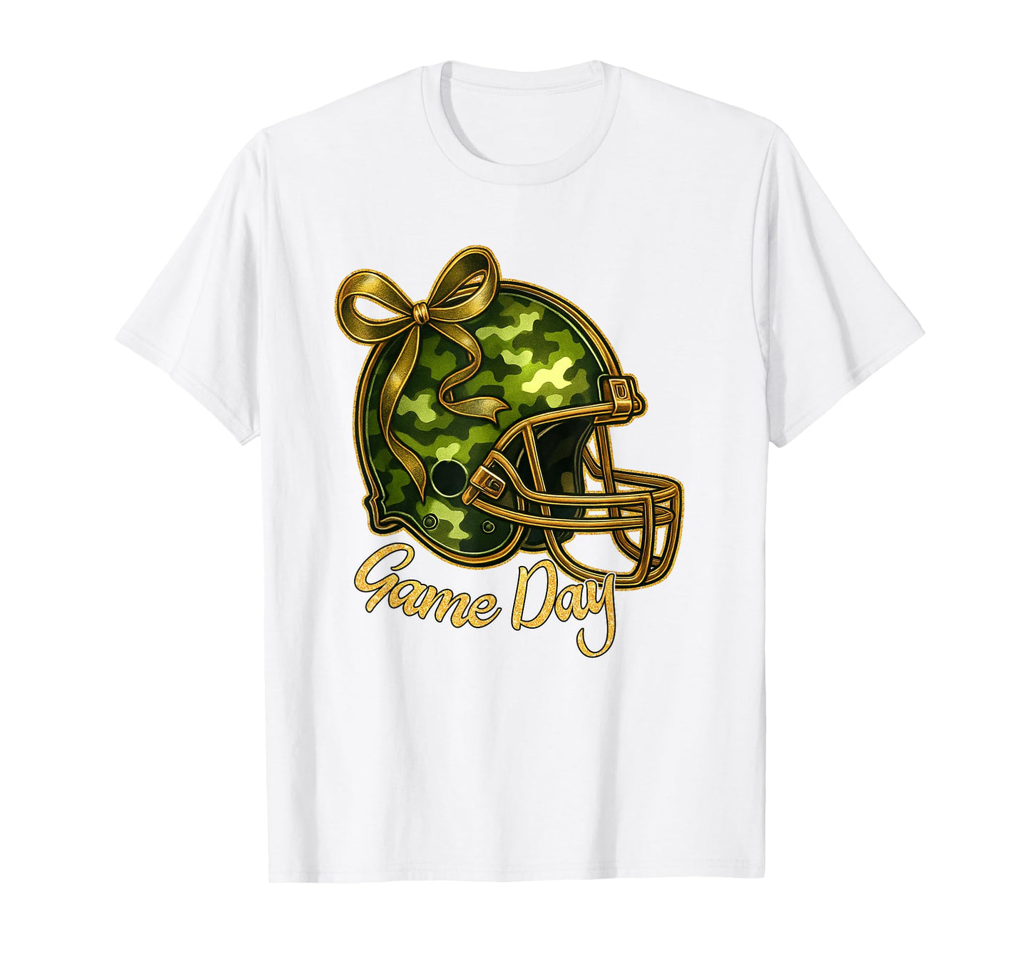 Football Camo Coquette Bow Game Day T-Shirt - Trendy Graphic Men Women - T-Shirt, Sweatshirt, Hoodie