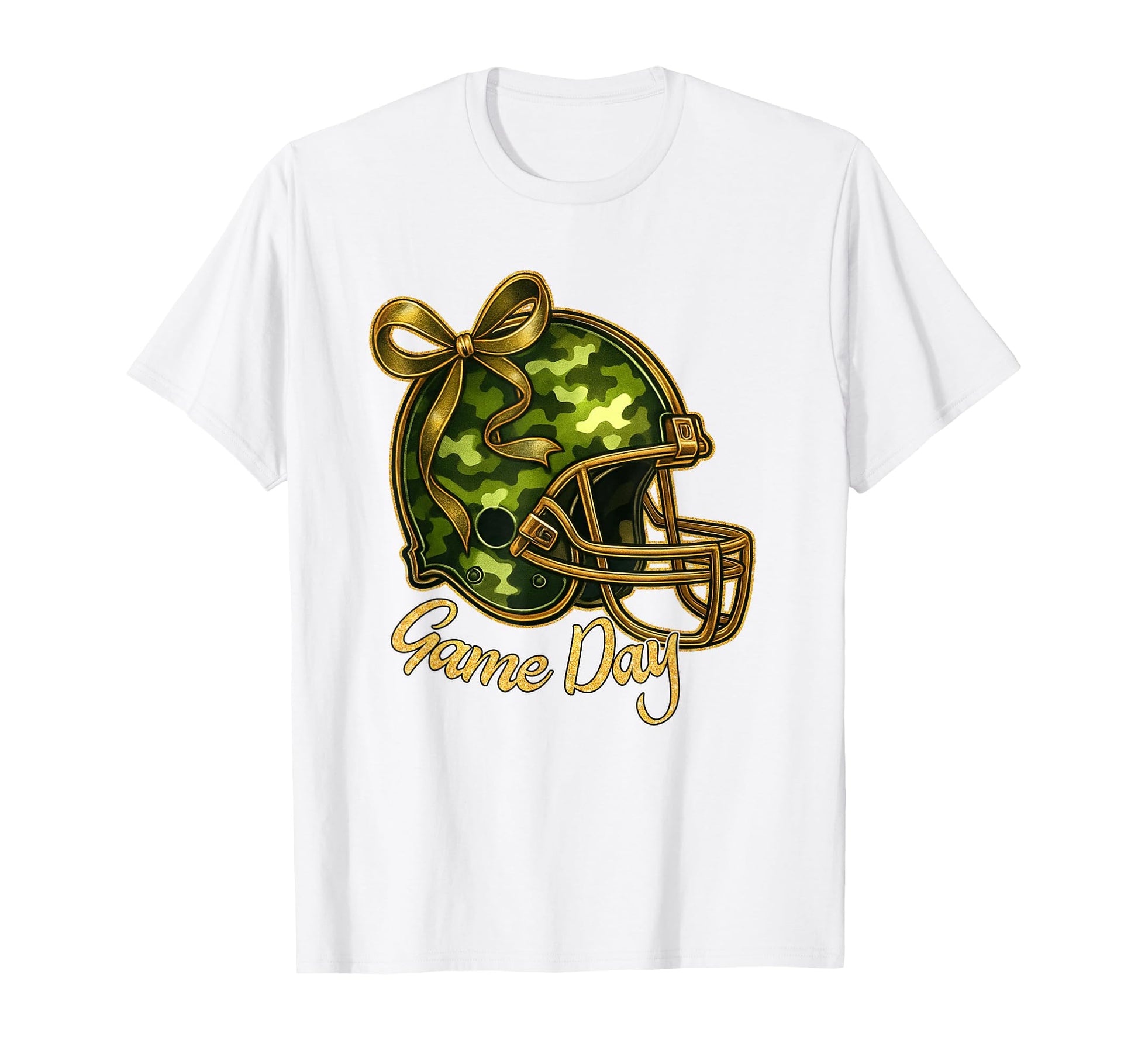 Football Camo Coquette Bow Game Day T-Shirt - Trendy Graphic Men Women - T-Shirt, Sweatshirt, Hoodie