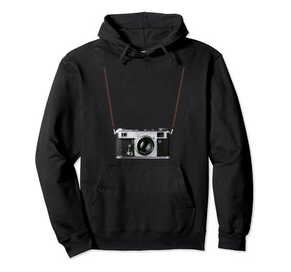 Camera Neck Strap Funny Novelty Hoodie - Graphic Print for Adults - T-Shirt, Sweatshirt, Hoodie