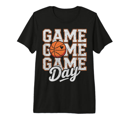 Game Day Vibes Basketball Player Fan T-Shirt - Fun Novelty Design Unisex - T-Shirt, Sweatshirt, Hoodie