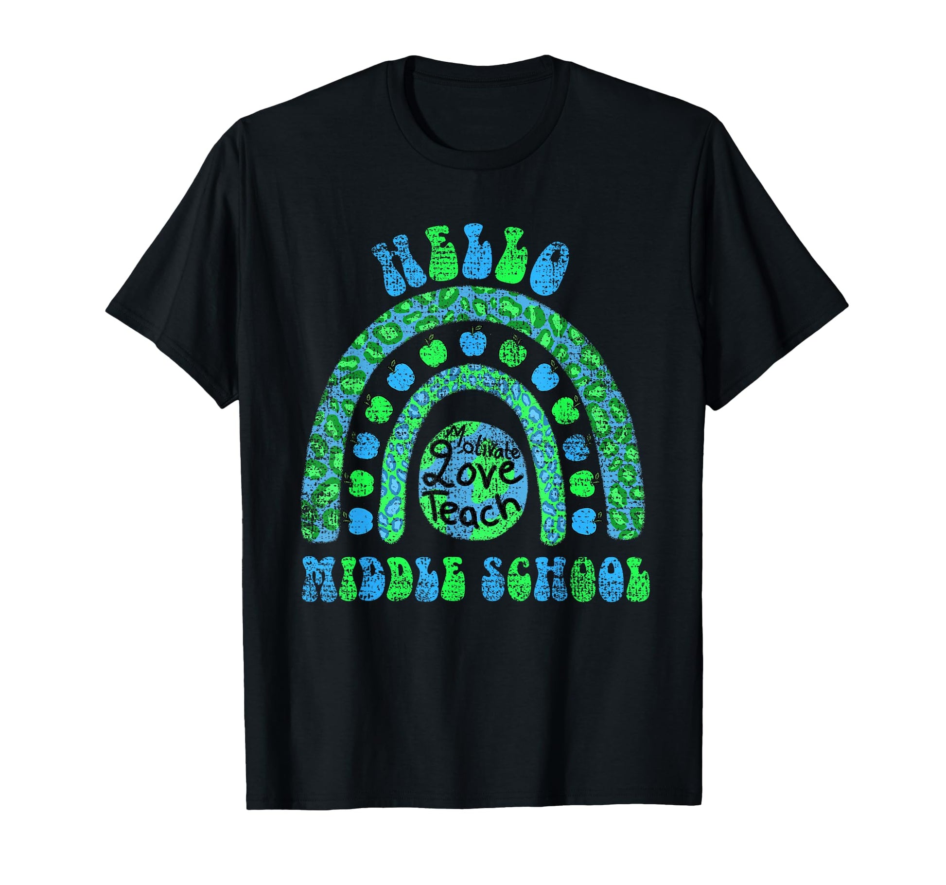 Hello Middle School Earth Leopard T-Shirt - Casual Everyday Wear Men Women - T-Shirt, Sweatshirt, Hoodie