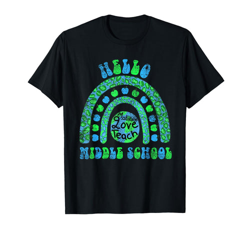 Hello Middle School Earth Leopard T-Shirt - Casual Everyday Wear Men Women - T-Shirt, Sweatshirt, Hoodie