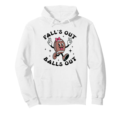 Funny Football Mom Gameday Art Falls Out Hoodie - Graphic Print for Adults - T-Shirt, Sweatshirt, Hoodie