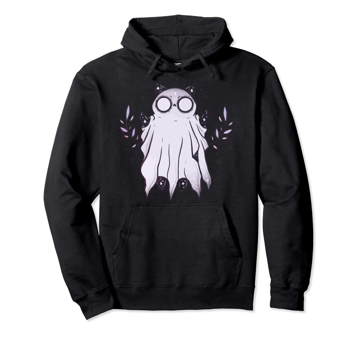 Kawaii Pastel Goth Art Creepy Ghost Hoodie - Minimalist Print Men Women - T-Shirt, Sweatshirt, Hoodie