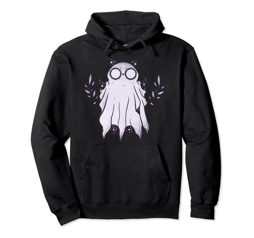 Kawaii Pastel Goth Art Creepy Ghost Hoodie - Minimalist Print Men Women - T-Shirt, Sweatshirt, Hoodie