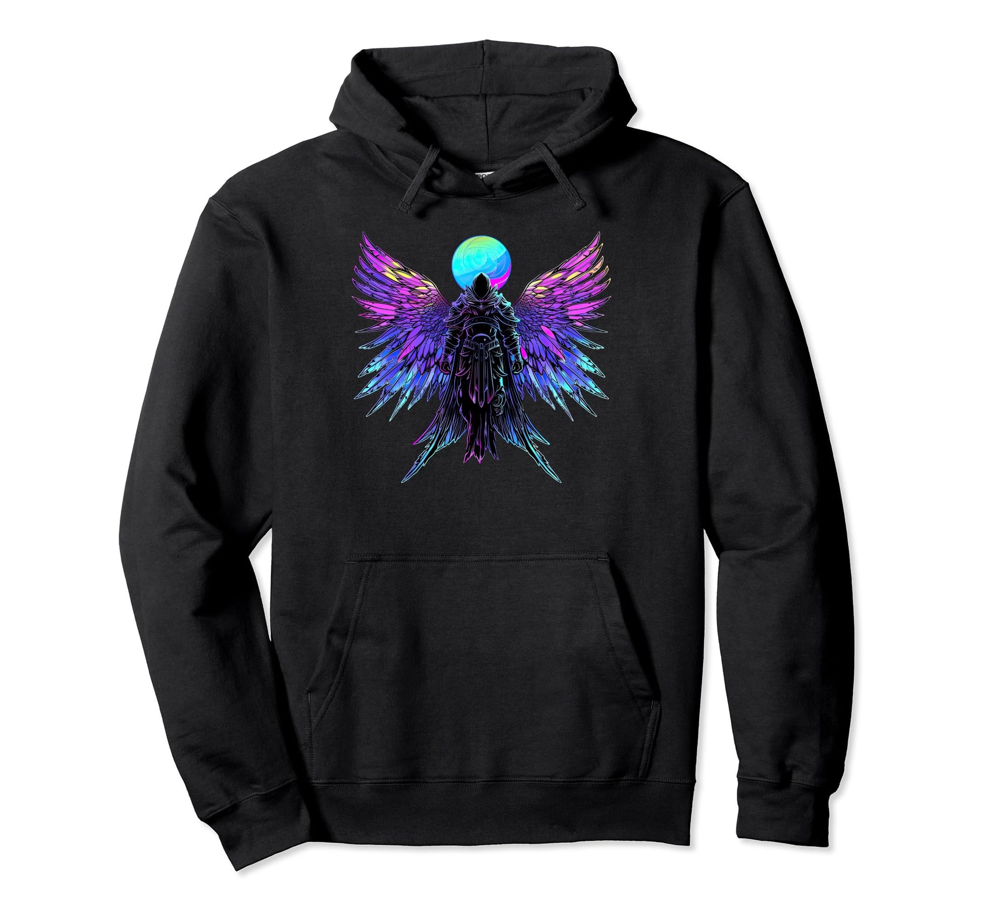 Archangel Michael Vaporwave Streetwear Hoodie - Trendy Graphic Men Women - T-Shirt, Sweatshirt, Hoodie