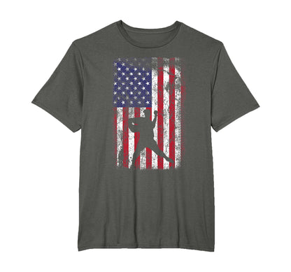 Baseball Pitcher 4Th July Patriotic T-Shirt - Custom Art Print for Adults - T-Shirt, Sweatshirt, Hoodie