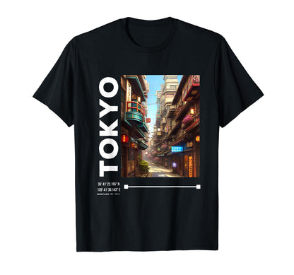 90S Lofi Tokyo Japanese Streetwear T-Shirt - Aesthetic Graphic for Adults - T-Shirt, Sweatshirt, Hoodie