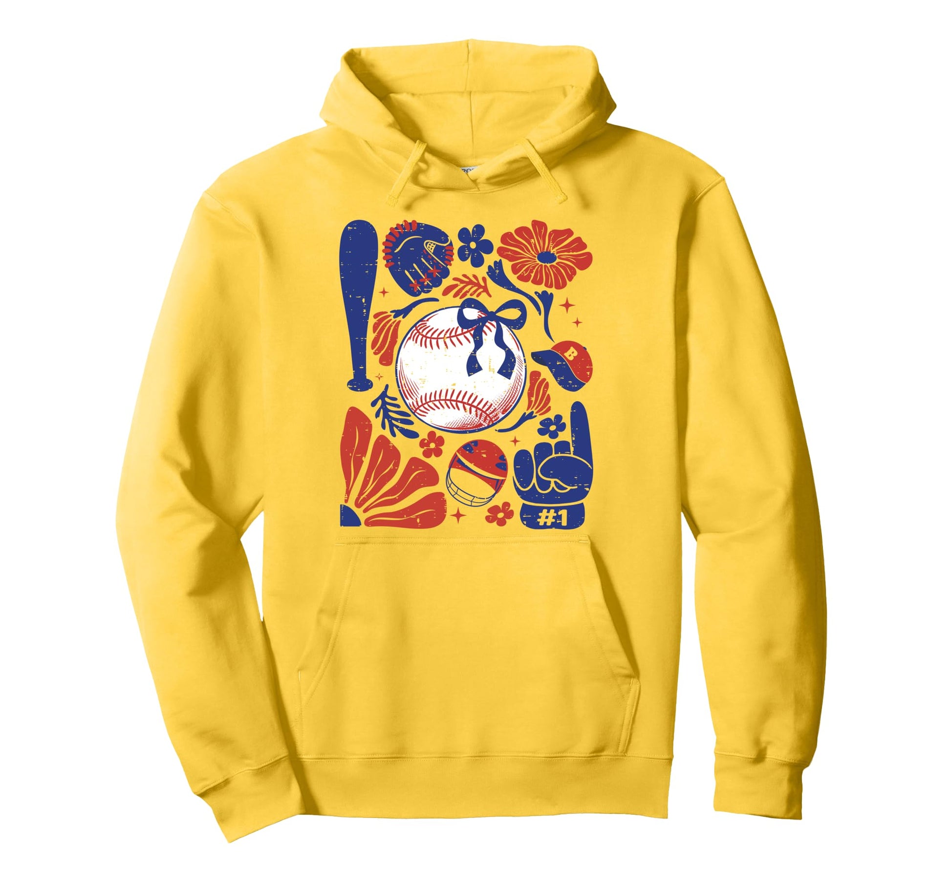 Boho Baseball Coquette Game Days Hoodie - Casual Everyday Wear Men Women - T-Shirt, Sweatshirt, Hoodie