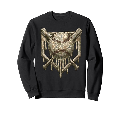Ice Cream Baseball Drip Camo Usa Sweatshirt - Streetwear Style Men Women - T-Shirt, Sweatshirt, Hoodie