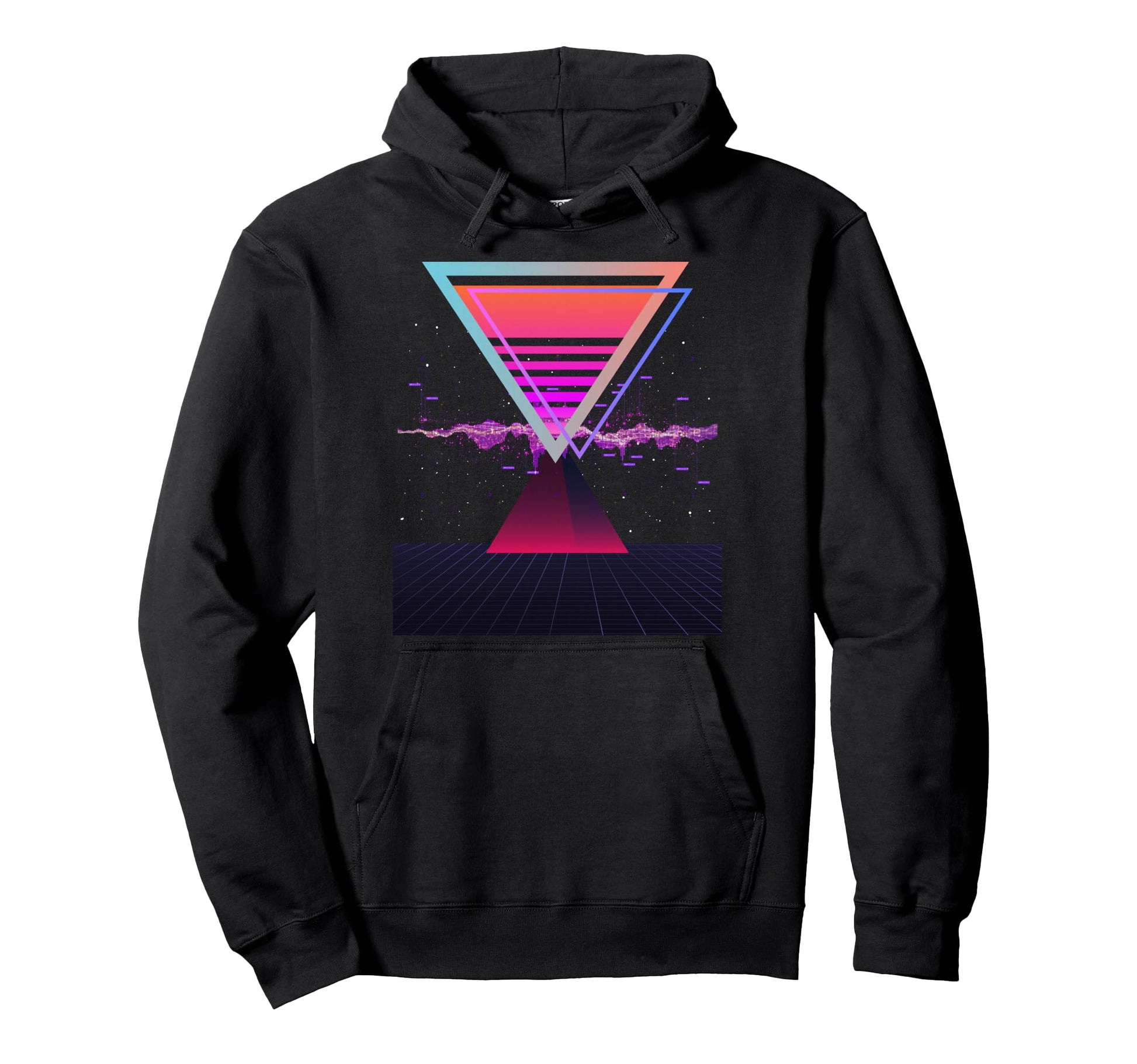 Retrowave Synthwave Vaporwave Sunset Hoodie - Unique Graphic for Adults - T-Shirt, Sweatshirt, Hoodie