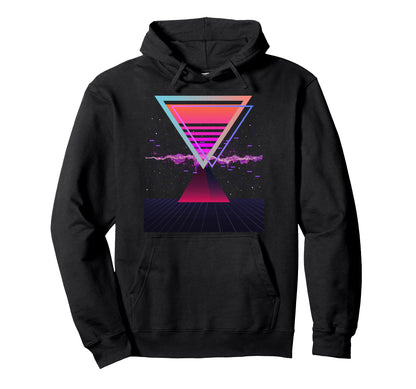 Retrowave Synthwave Vaporwave Sunset Hoodie - Unique Graphic for Adults - T-Shirt, Sweatshirt, Hoodie