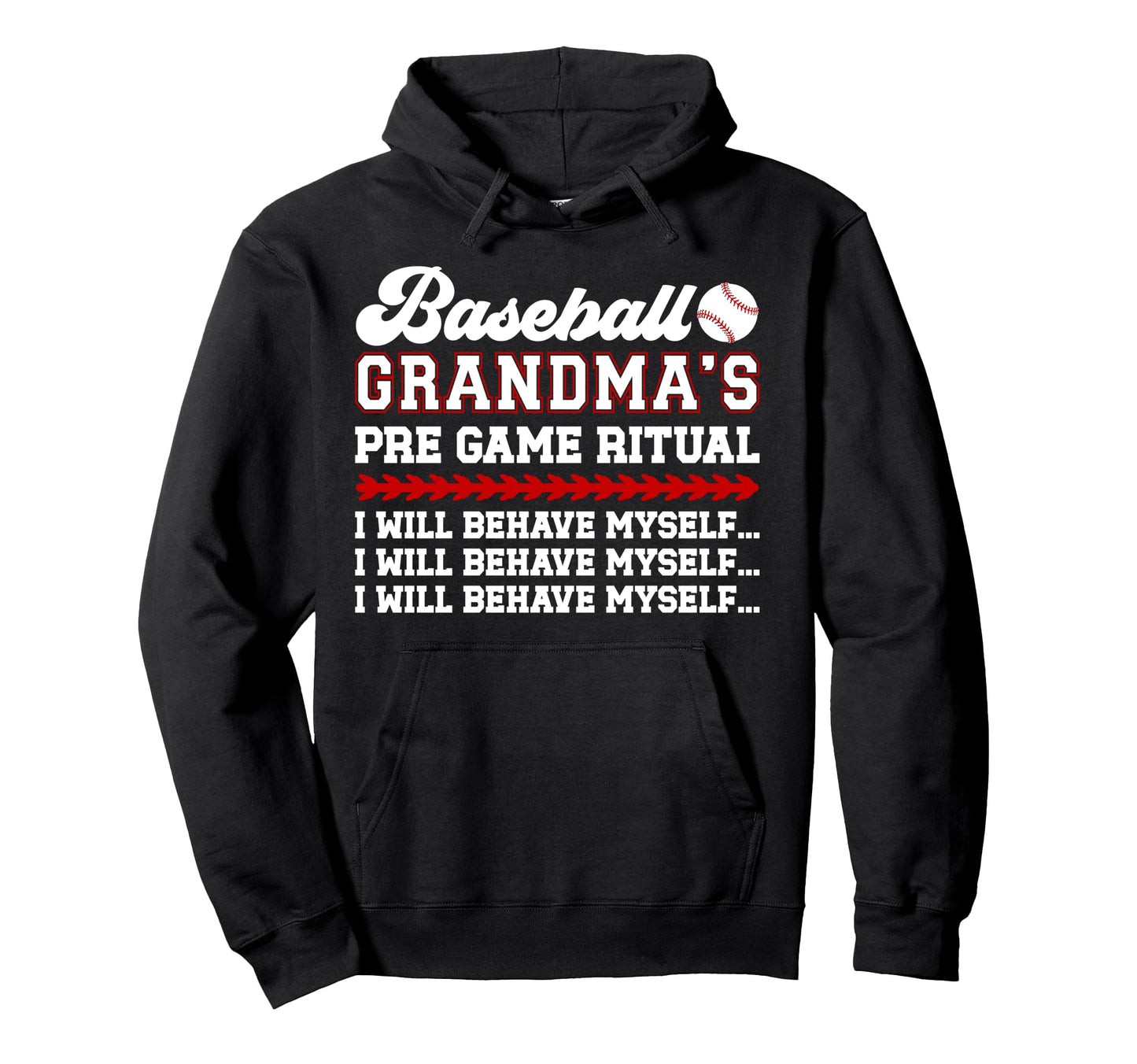 Baseball Grandma Funny Grandma Baseball Hoodie - Streetwear Style Unisex - T-Shirt, Sweatshirt, Hoodie