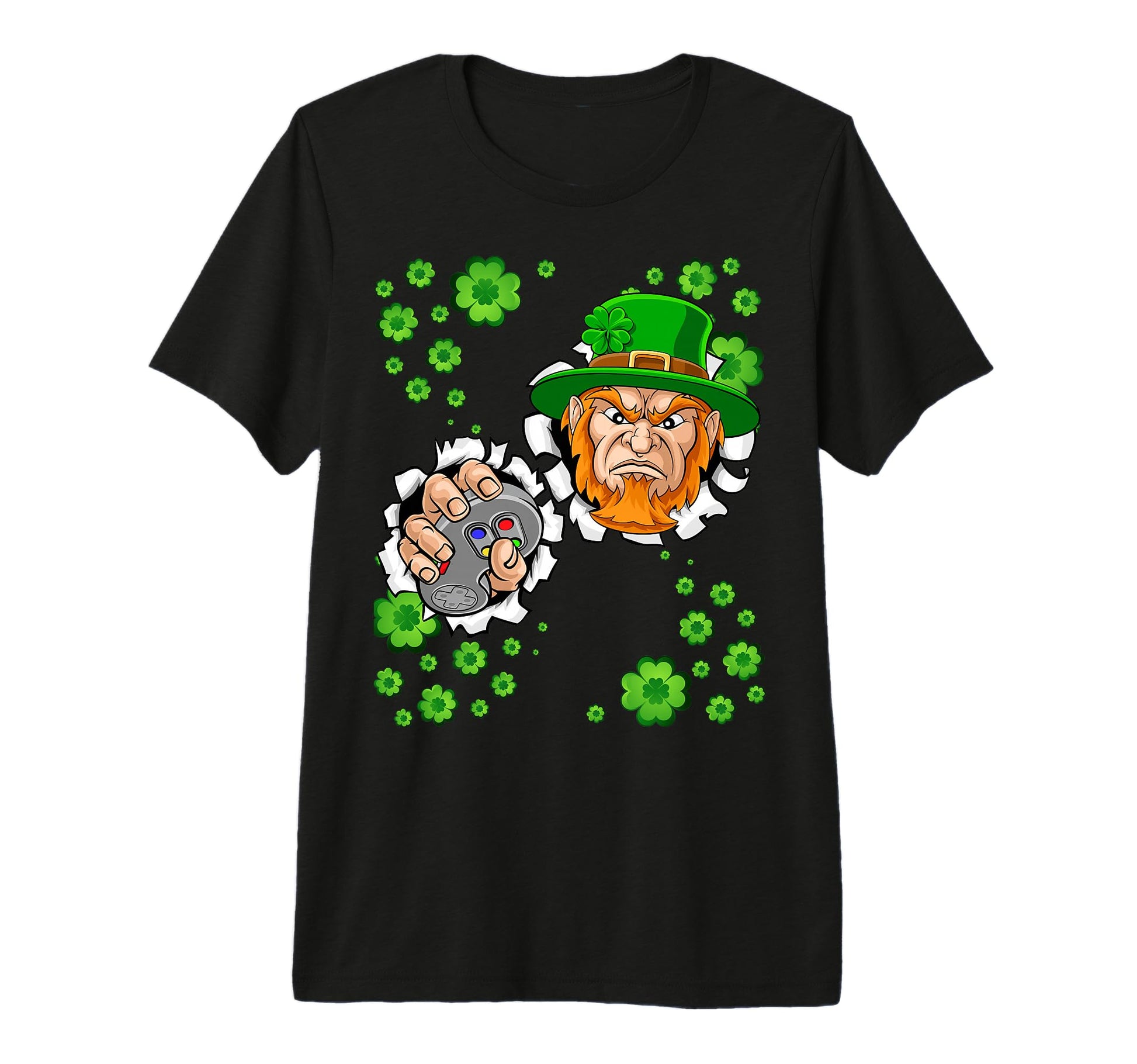 Irish I Was Playing Video Games St T-Shirt - Minimalist Print Unisex - T-Shirt, Sweatshirt, Hoodie