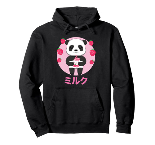 Panda Milkshake Vaporwave Aesthetics Hoodie - Novelty Apparel Men Women - T-Shirt, Sweatshirt, Hoodie