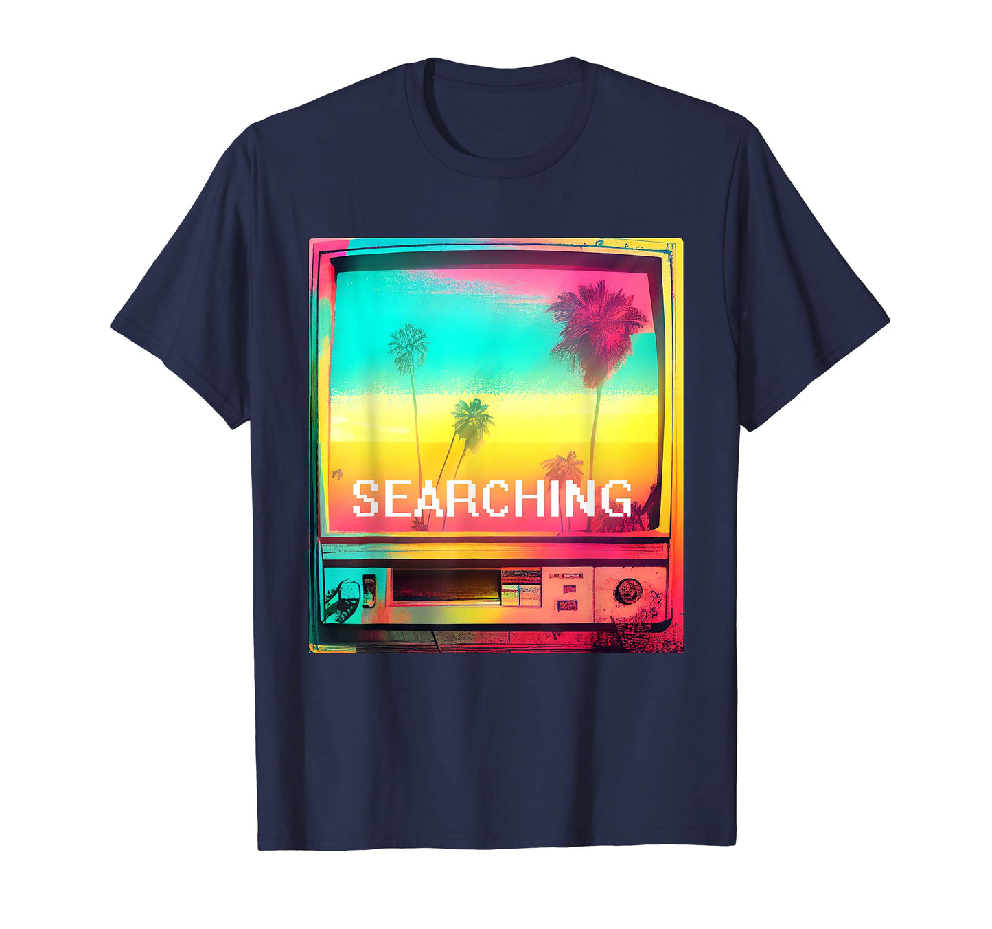 Palm Tree Sunset Vaporwave 80S 90S T-Shirt - Minimalist Print for Adults - T-Shirt, Sweatshirt, Hoodie