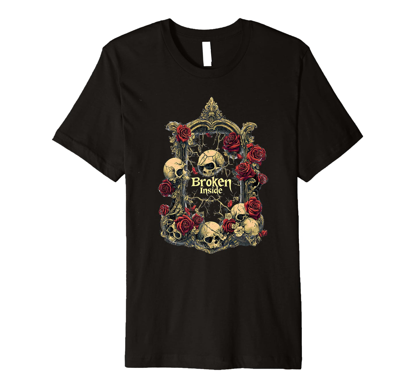 Mens Broken Inside Gothic Alt Grunge T-Shirt - Novelty Apparel Men Women - T-Shirt, Sweatshirt, Hoodie
