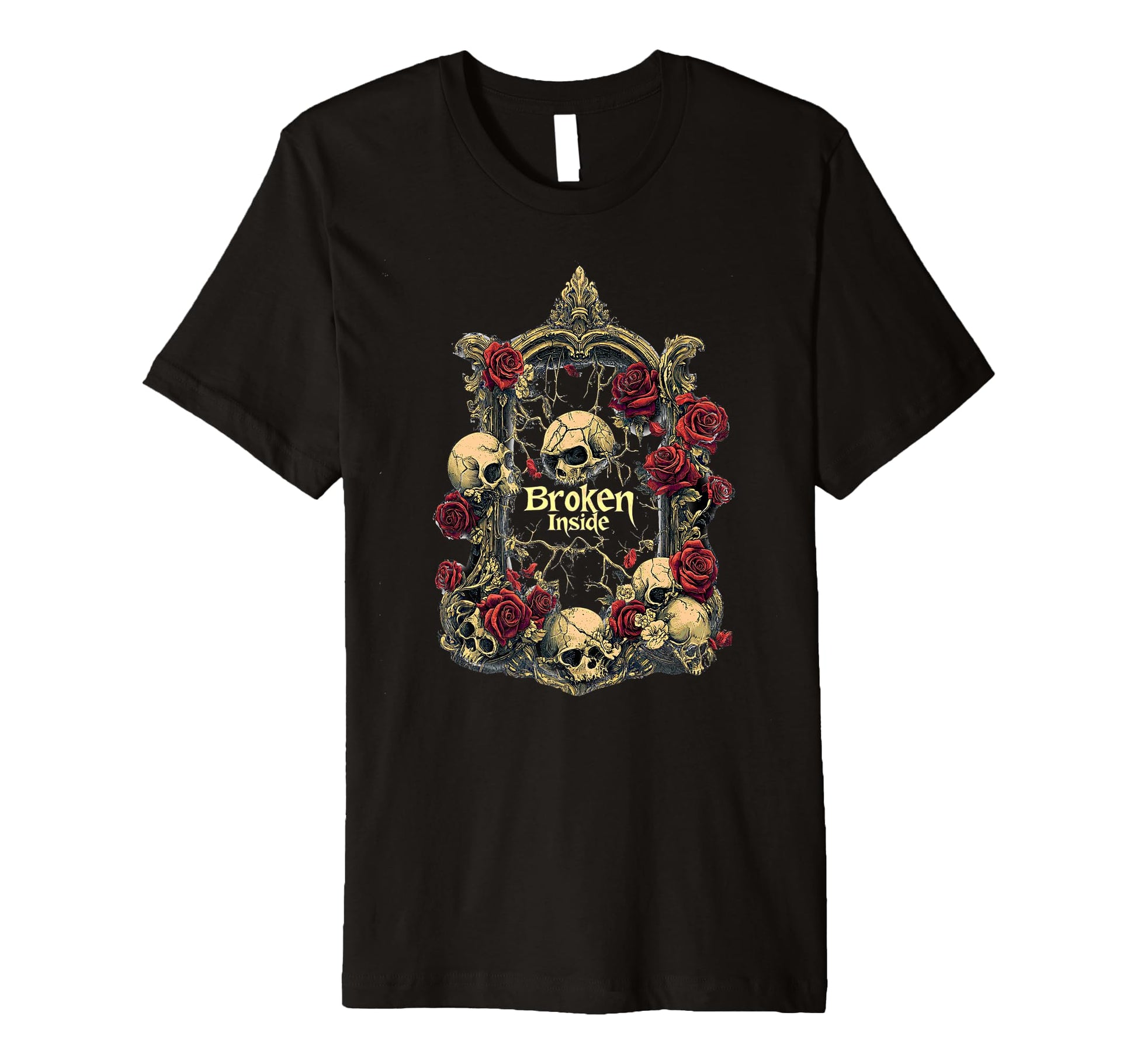 Mens Broken Inside Gothic Alt Grunge T-Shirt - Novelty Apparel Men Women - T-Shirt, Sweatshirt, Hoodie