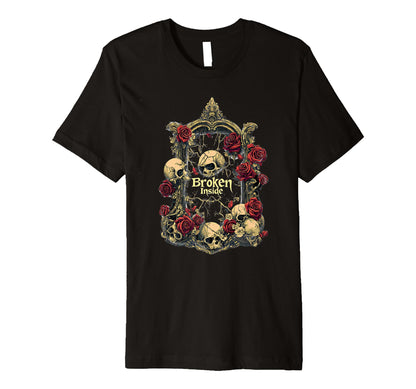 Mens Broken Inside Gothic Alt Grunge T-Shirt - Novelty Apparel Men Women - T-Shirt, Sweatshirt, Hoodie