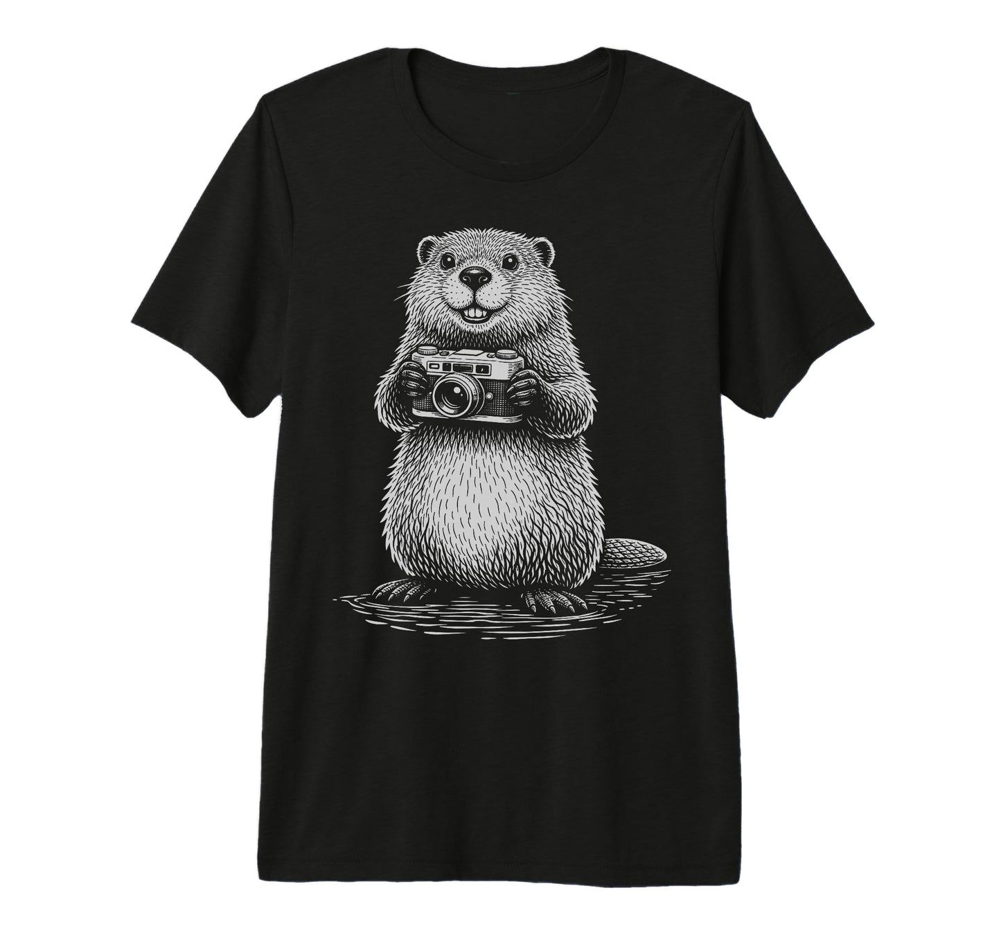 Beaver Photographer Camera Photography T-Shirt - Novelty Apparel Unisex - T-Shirt, Sweatshirt, Hoodie