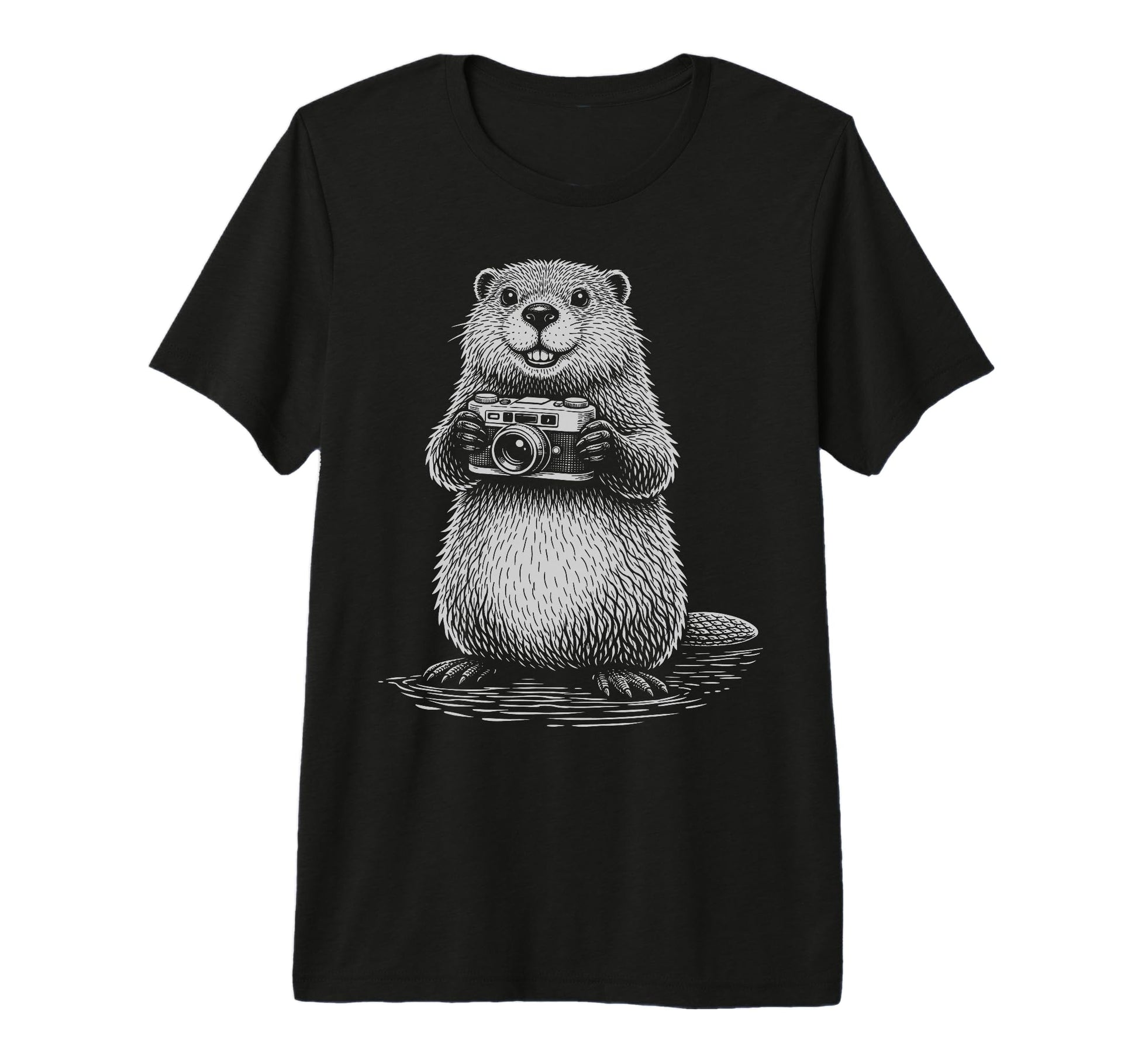 Beaver Photographer Camera Photography T-Shirt - Novelty Apparel Unisex - T-Shirt, Sweatshirt, Hoodie