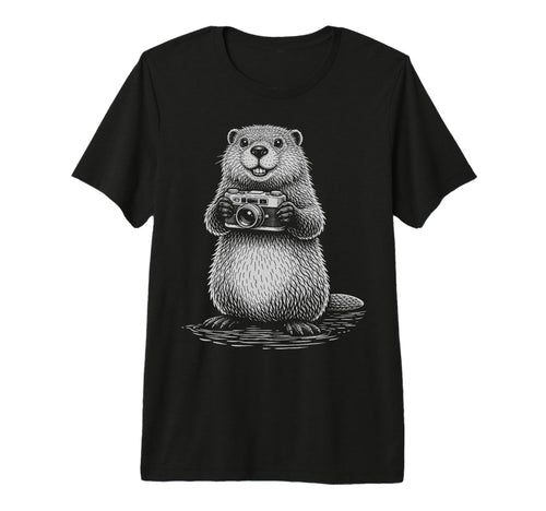 Beaver Photographer Camera Photography T-Shirt - Novelty Apparel Unisex - T-Shirt, Sweatshirt, Hoodie