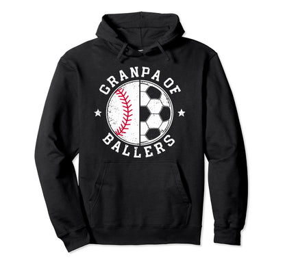 Baseball Grandpa Grandfather Gramps Hoodie - Streetwear Style for Adults - T-Shirt, Sweatshirt, Hoodie