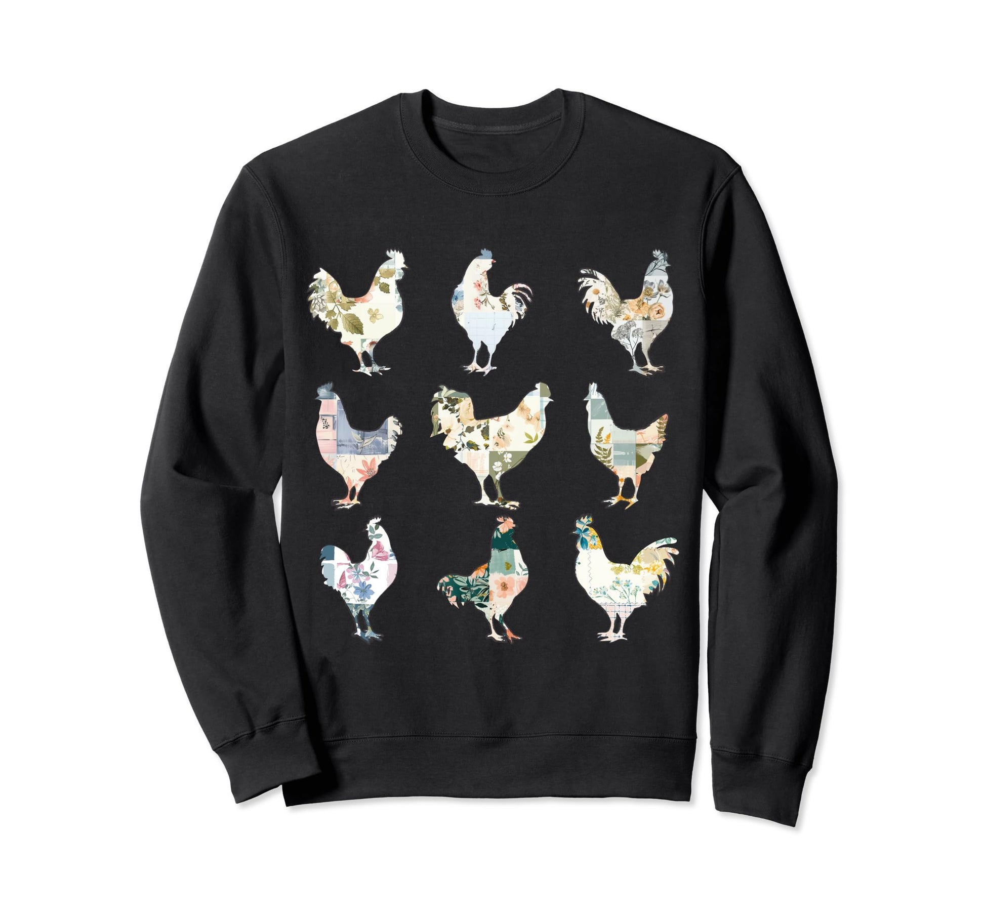 Womens Chicken Hen Boho Farmhouse Sweatshirt - Custom Art Print Men Women - T-Shirt, Sweatshirt, Hoodie