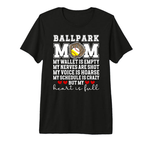 Baseball Softball Mom Proud Softball T-Shirt - Streetwear Style Unisex - T-Shirt, Sweatshirt, Hoodie