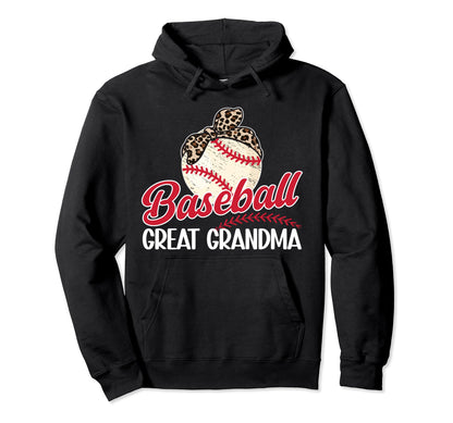 Baseball Great Grandma Baseball Player Hoodie - Unique Graphic for Adults - T-Shirt, Sweatshirt, Hoodie