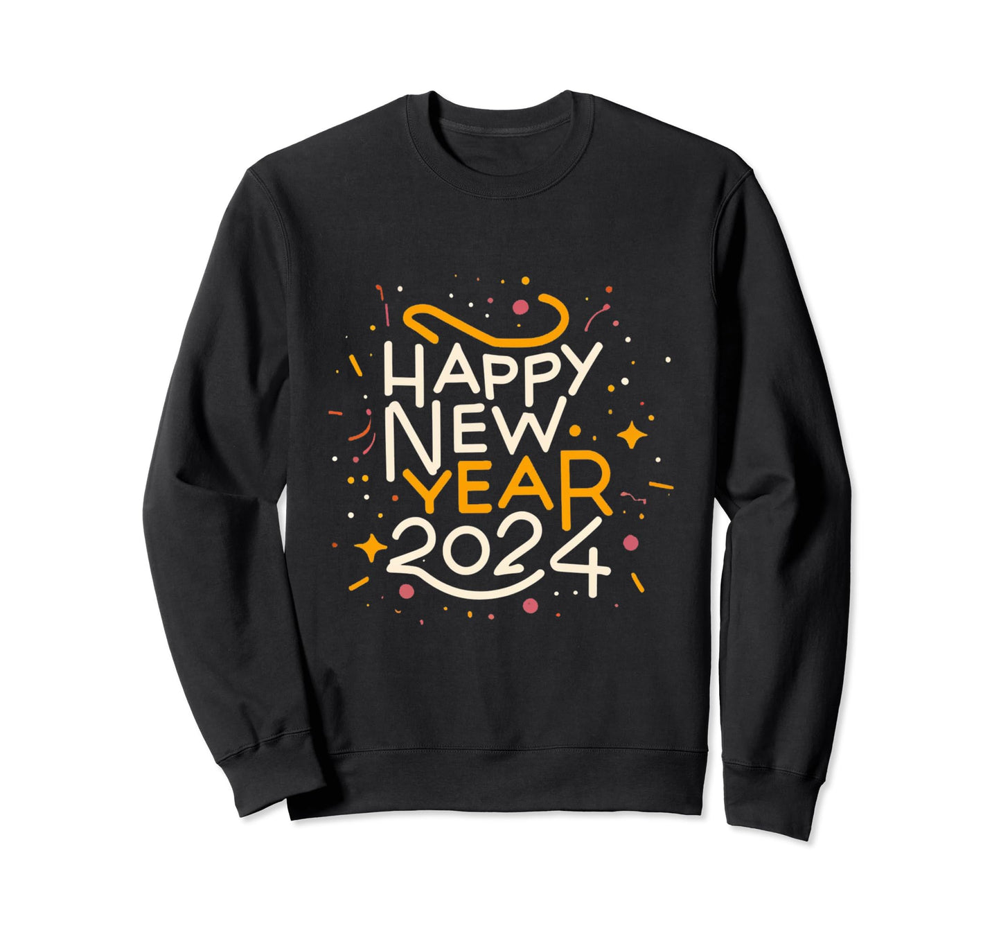 Happy New Year 2024 Love Peace Sweatshirt - Aesthetic Graphic for Adults - T-Shirt, Sweatshirt, Hoodie
