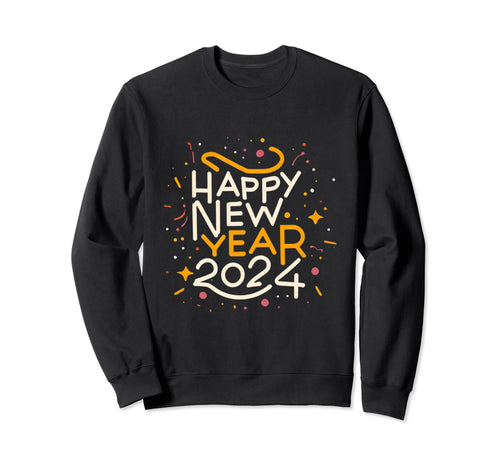 Happy New Year 2024 Love Peace Sweatshirt - Aesthetic Graphic for Adults - T-Shirt, Sweatshirt, Hoodie
