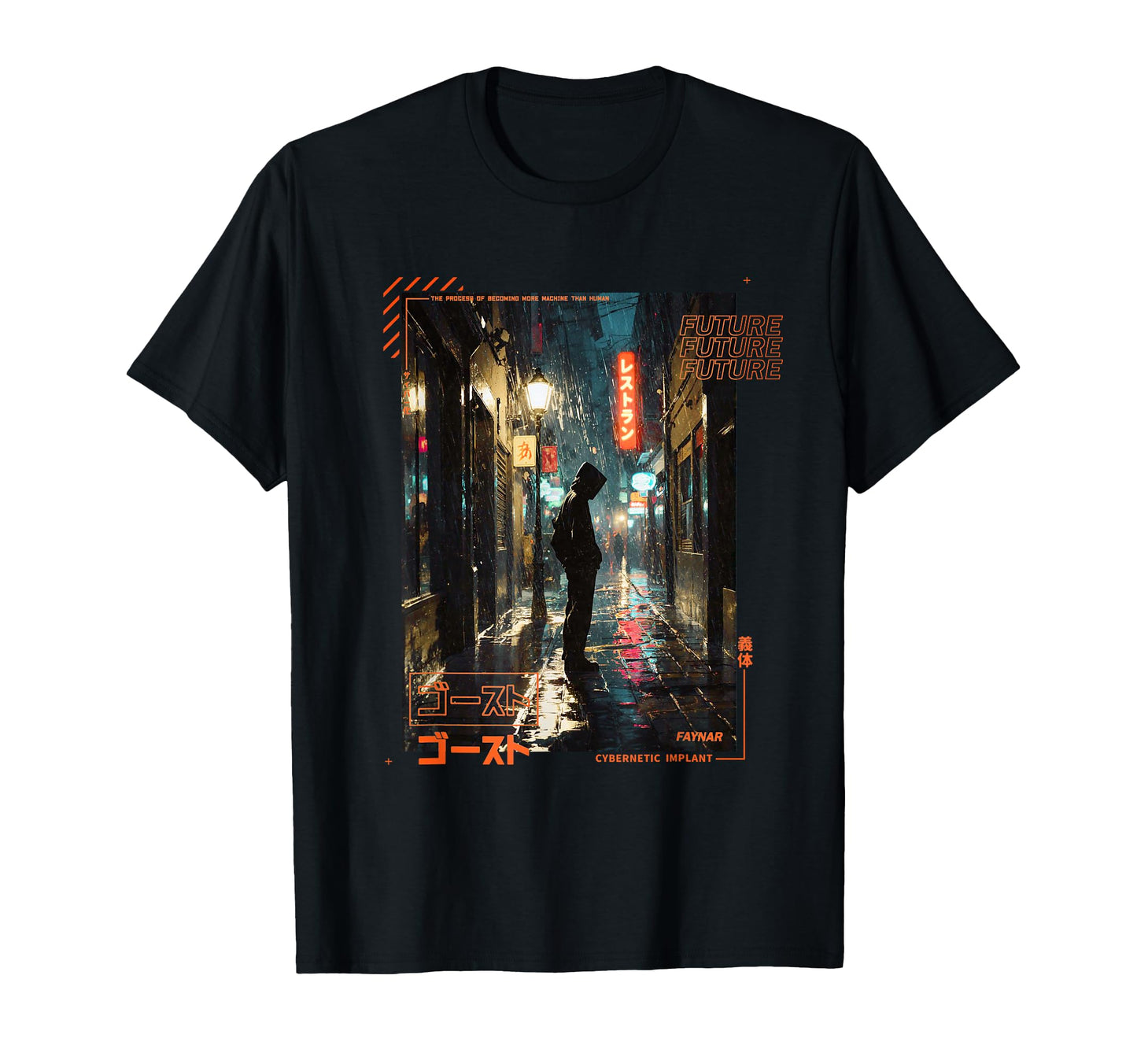 Standing Japanese Cyberpunk Vaporwave T-Shirt - Minimalist Print Men Women - T-Shirt, Sweatshirt, Hoodie