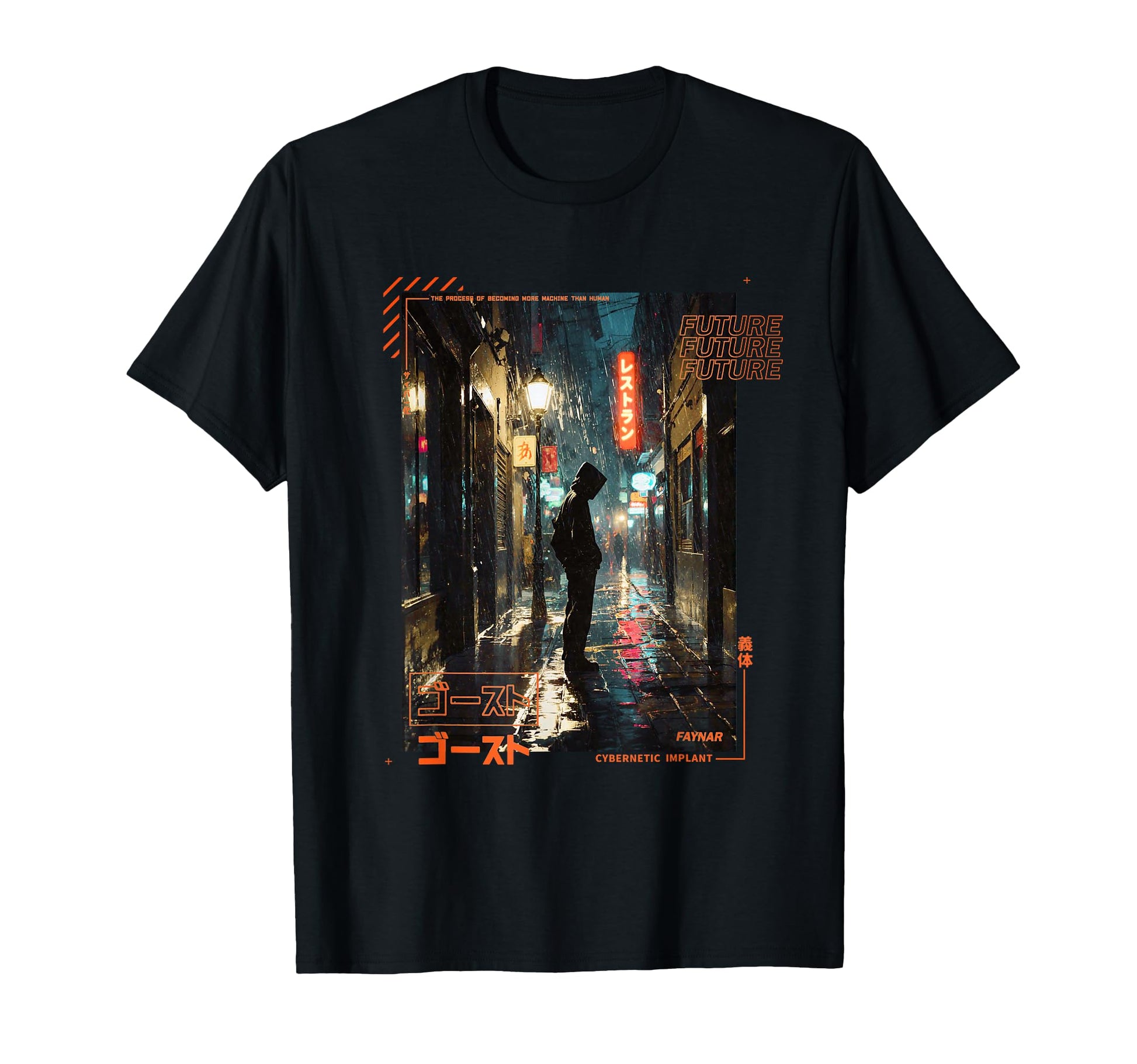 Standing Japanese Cyberpunk Vaporwave T-Shirt - Minimalist Print Men Women - T-Shirt, Sweatshirt, Hoodie