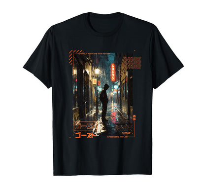 Standing Japanese Cyberpunk Vaporwave T-Shirt - Minimalist Print Men Women - T-Shirt, Sweatshirt, Hoodie