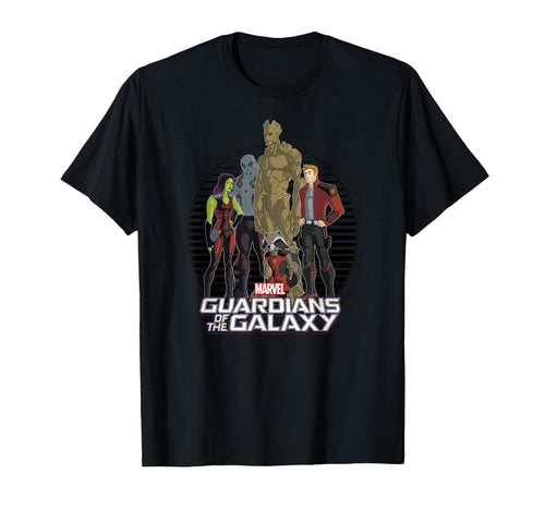 Marvel Guardians Galaxy Striped T-Shirt - Fun Novelty Design for Adults - T-Shirt, Sweatshirt, Hoodie