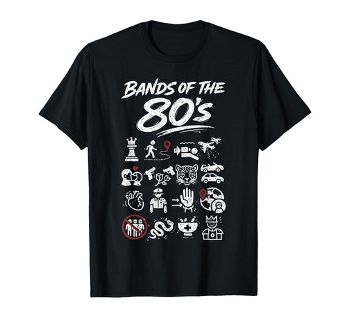 Bands 80S Rock Music Lover Rock And Roll T-Shirt - Graphic Print Men Women - T-Shirt, Sweatshirt, Hoodie